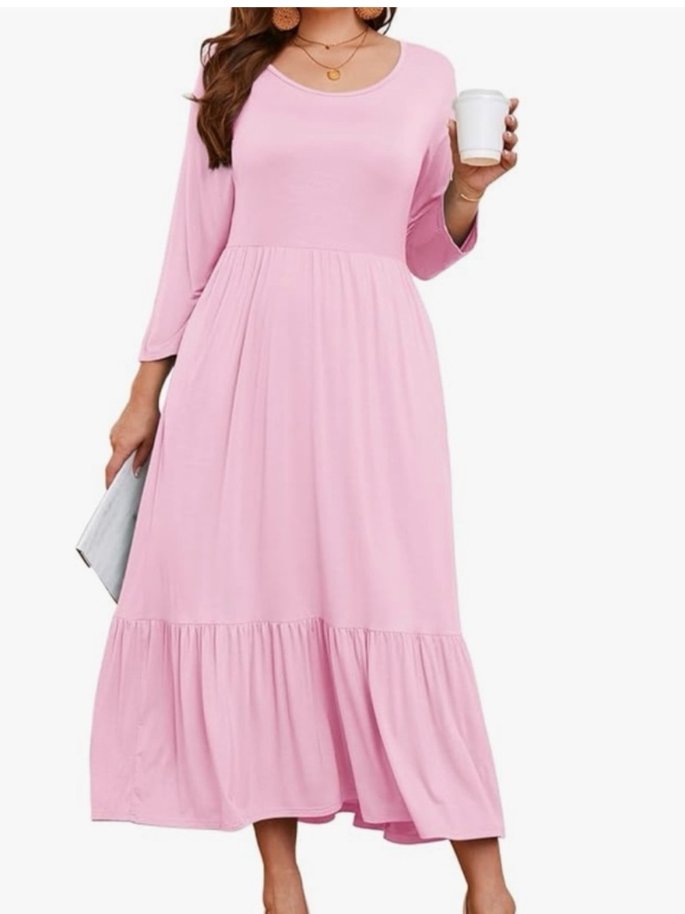 Larace
Pink Tiered Ruffled Sundress with